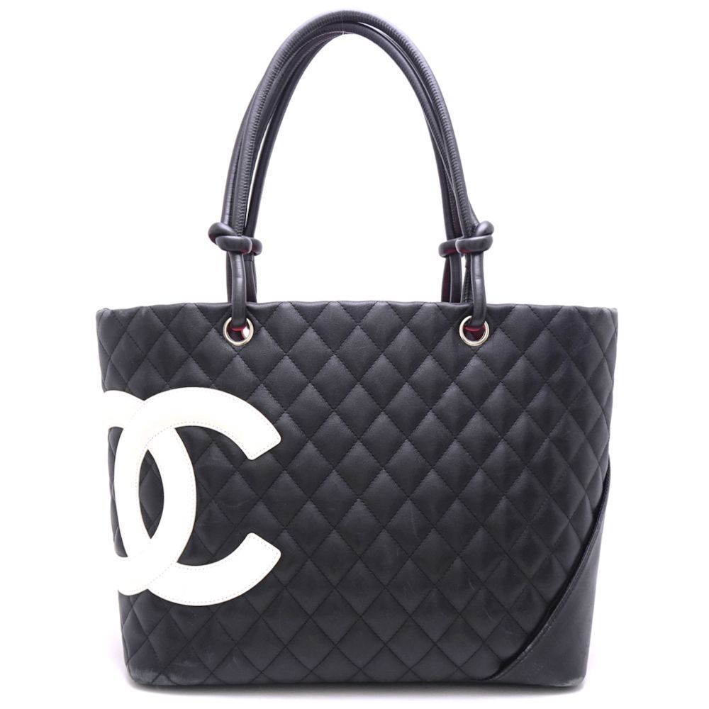 Chanel Cambon Line Tote Bag Large Calf Black - Picture 2 of 6